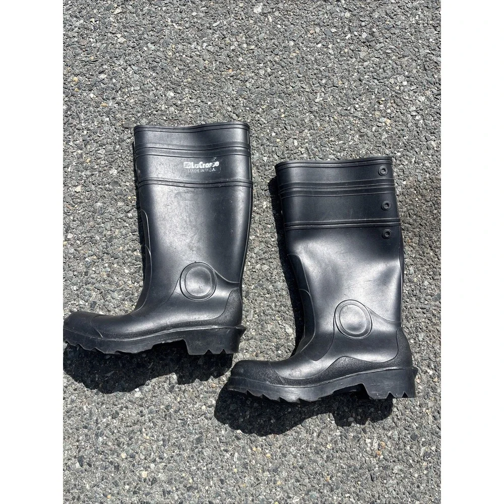 LACROSSE Men's Steel Toe Rubber Work Boot Shoe Waterproof Muck Outdoors Size 6